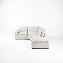 Set modular 3 Plazas con banca derecha, Emilia marfil