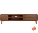 Mueble de tv Talitha 200 cm en acabado nogal