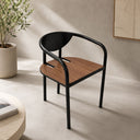 Silla de comedor Narbona en acabado nogal