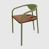 Silla de comedor Narbona en acabado nogal