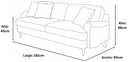 Sofa 2  cuerpos tarento