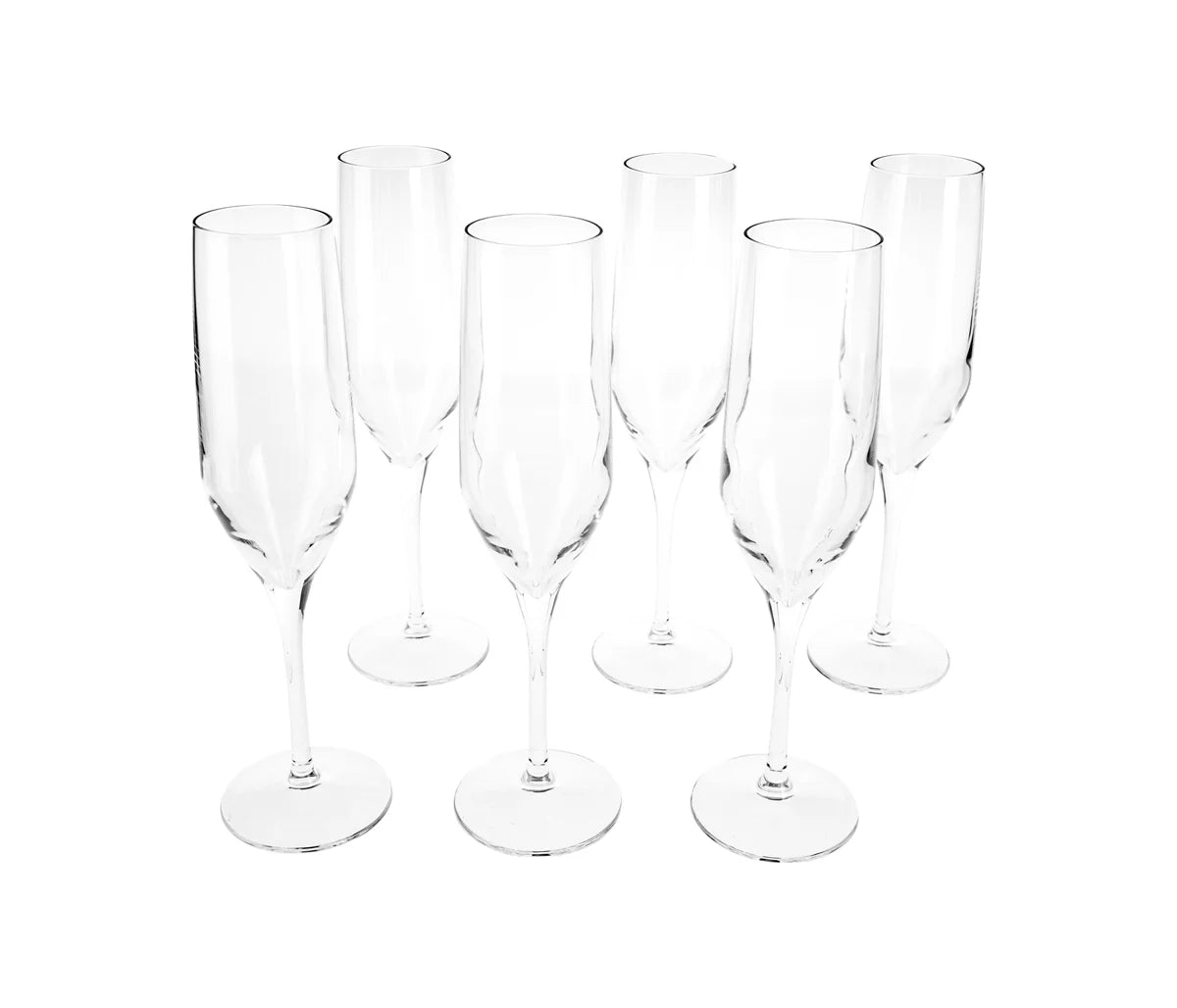 Set de 6 copas para champaña 200 ml Virela