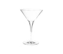Copa de martini elegante con un tazón amplio y un tallo delgado, ideal para servir cócteles. Set de 6 copas de GAIA.