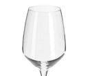 Copa de vino blanco transparente de Virela, con forma acampanada y base estilizada, ideal para disfrutar tus vinos favoritos.