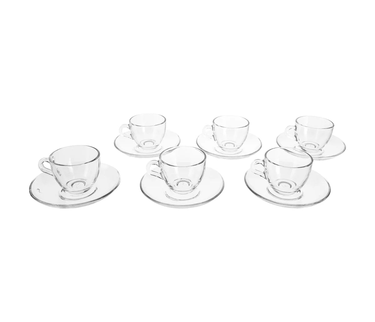 Set de 6 tazas con plato para espresso 85 ml Ébano