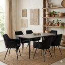 Set de comedor Sira en color negro