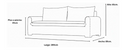 Sofa 2 cuerpos Ani