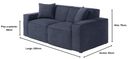 Sofa 2 cuerpos Otto