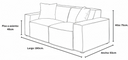 Sofa 2 cuerpos Otto