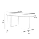 Mesa de comedor Tea 200 cm