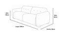Sofa 2 cuerpos Valentino