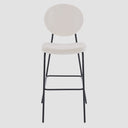 Banco alto Pisa 75 cm en patas color negro