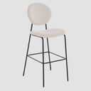 Banco alto Pisa 75 cm en patas color negro