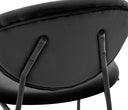 Banco alto Pisa 65 cm Patas en Acabado negro