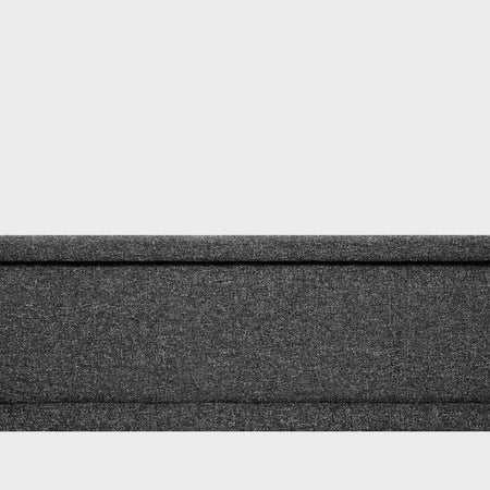 Detalle de textura en tela gris oscuro de la base individual Copilco GAIA