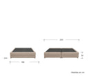 Base de cama Hendrix matrimonial