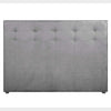 Cabecera queen size Toliman color gris vista frontal