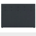 Cabecera queen size Toliman color negro vista frontal