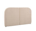 Cabecera king size Hendrix de GAIA en color beige, con diseño moderno y superficie suave, ideal para transformar tu dormitorio.