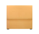 Cabecera individual Karina en color amarillo, con diseño moderno y superficie lisa, ideal para darle un toque elegante a tu dormitorio.