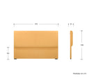 Cabecera king size Karina con diseño rectangular y color sólido, ideal para un dormitorio acogedor y elegante.