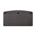 Cabecera queen size Nakane en color gris con superficie lisa y diseño moderno, ideal para transformar tu dormitorio.