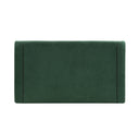Cabecera queen size Skye en color verde, con líneas limpias y superficie suave, ideal para realzar tu dormitorio.