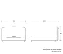 Cama queen size Nakane