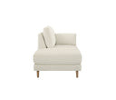 Chaise Brazo Derecho Levanto con Base de Encino Sólido