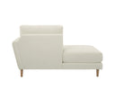 Chaise Brazo Derecho Levanto con Base de Encino Sólido