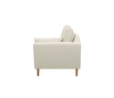 Chaise Brazo Derecho Levanto con Base de Encino Sólido
