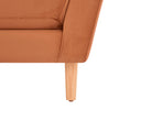 Chaise Brazo Derecho Levanto con Base de Encino Sólido