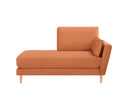 Chaise Brazo Derecho Levanto con Base de Encino Sólido