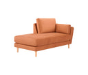 Chaise Brazo Derecho Levanto con Base de Encino Sólido