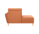 Chaise Brazo Derecho Levanto con Base de Encino Sólido