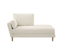 Chaise Brazo Izquierdo Levanto con Base de Encino Sólido