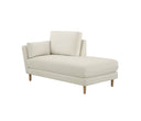 Chaise Brazo Izquierdo Levanto con Base de Encino Sólido