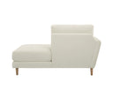 Chaise Brazo Izquierdo Levanto con Base de Encino Sólido
