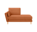 Chaise Brazo Izquierdo Levanto con Base de Encino Sólido
