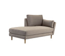 Chaise Brazo Derecho Levanto con Base de Encino Sólido