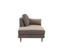 Chaise Brazo Derecho Levanto con Base de Encino Sólido