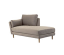 Chaise Brazo Izquierdo Levanto con Base de Encino Sólido