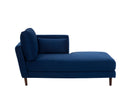 Chaise Brazo Izquierdo Levanto con Base de Nogal Sólido