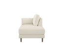Chaise Brazo Izquierdo Levanto con Base de Nogal Sólido