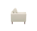 Chaise Brazo Izquierdo Levanto con Base de Nogal Sólido