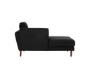 Chaise Brazo Izquierdo Levanto con Base de Nogal Sólido
