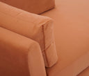 Chaise Brazo Izquierdo Levanto con Base de Nogal Sólido