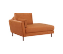 Chaise Brazo Izquierdo Levanto con Base de Nogal Sólido