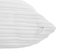 Cojín Navil 30x50cm en color Blanco con superficie texturizada y cierre de cremallera, ideal para decorar tu hogar.