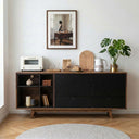 Credenza Evo 180 cm en acabado nogal